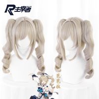 Genshin Impact Cosplay Wigs Barbara Cosplay  40cm Christmas Blond Golden Wig Cosplay Anime Cosplay Heat Resistant Synthetic Wigs 6m
