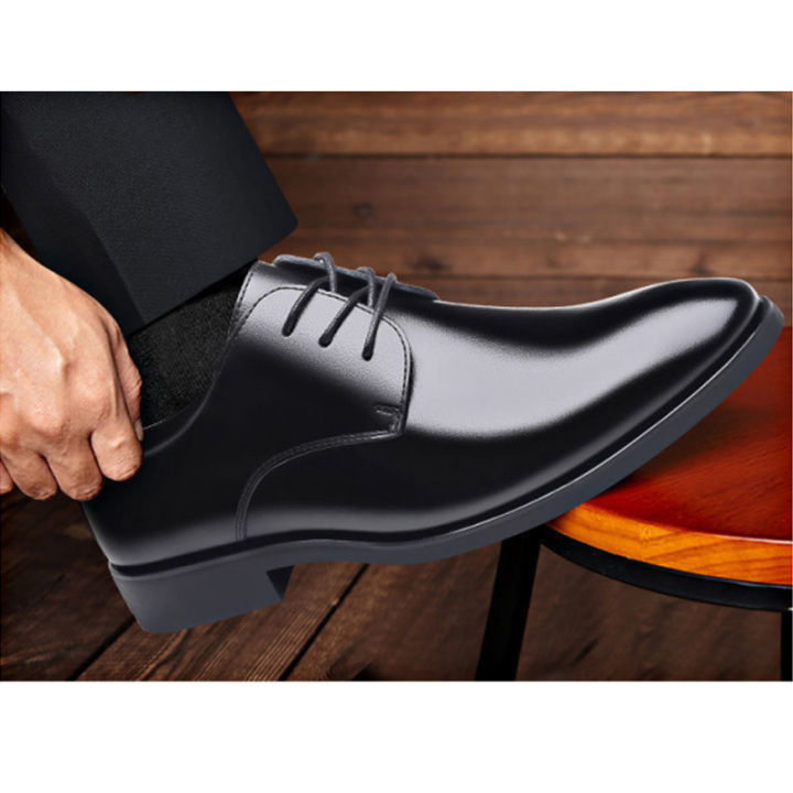 tamias-รองเท้าหนังผู้ชาย-รองเท้าทำงานผู้ชาย-รองเท้าหนัง-รองเท้าผู้ชาย-รองเท้าหนังสีดำ-ชุดลำลองสำหรับธุรกิจ-รองเท้าหนังสีสดใส