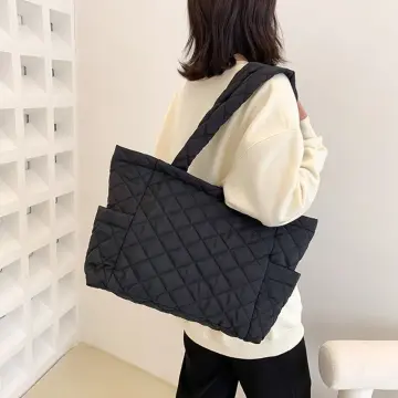 Padded Tote Bag For Women, Puffer Quilted Shoulder Bag, Winter Handbag For  Shopping, School, Travel,Puffy Down Knitting Handbag