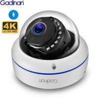 HO Gad4d 4K 8mp กล้องโดม Poe Ip มีไมโครโฟนในตัว Cctv เสียง5mp 3mp กล้องรักษาความปลอดภัยสำหรับบ้านมองเห็นได้ในเวลากลางคืน Ip66 H.265ai-กล้อง Ip-