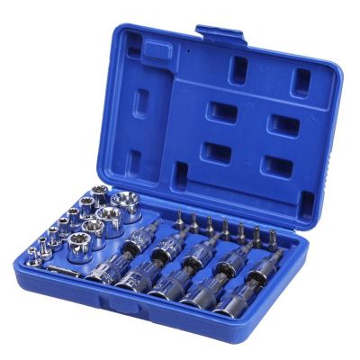 [OTICLE] 29PC Torx Star Soet Set & Bit Male Female E & T Soets With Torx Bit Too