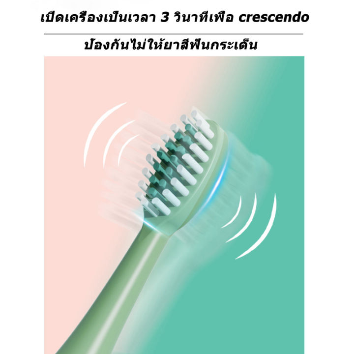 แปรงสีฟันไฟฟ้า-4-สี-แปรงสีฟันไฟฟ้ากันน้ำ-แปรงได้สะอาด-ดีต่อเหงือกและฟัน-พร้อมหัวแปรงและแบตเตอรี่
