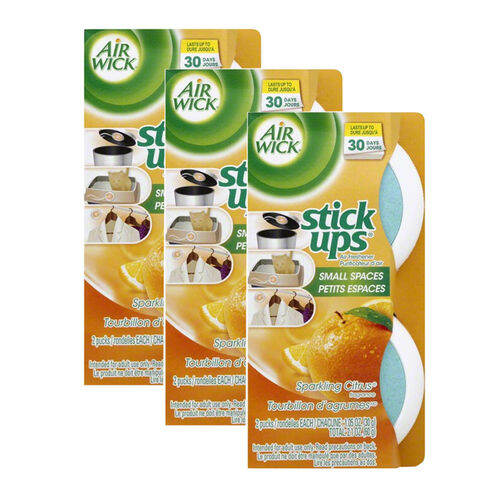 Air Wick Stick Ups Sparkling Citrus Air Freshener 3 Pack (60g per pack
