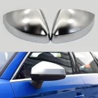 For Audi A3 8V S3 RS3 Side Wing Mirror Covers Caps Silver Matt chrome Brushed Aluminum 2013 2016 2017 2018 Replacement