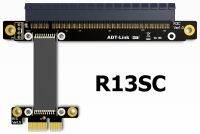 Riser Pci-e X1ต่อ16x X1 X16 Pcie การ์ดจอเหมืองแร่อย่างรวดเร็ว R13sc สายพ่วง25ซม. พร้อมสายไฟสำหรับ Btc