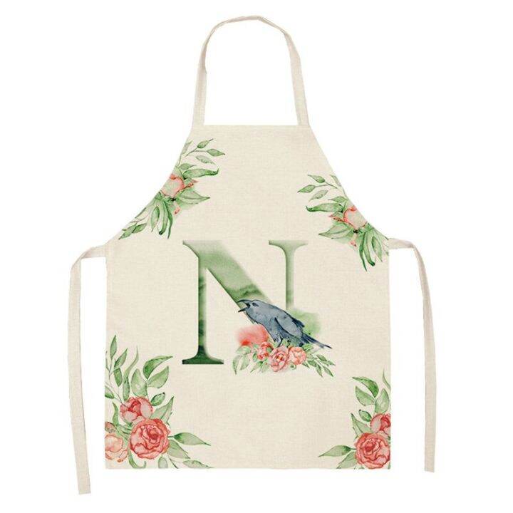 1pcs-flower-letter-flower-kitchen-aprons-for-women-cotton-linen-bibs-household-cleaning-pinafore-home-cooking-apron