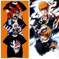 Anime Bleach T-Shirt 3D Print Streetwear Men Women Fashion Oversized Short Sleeve T Shirt Harajuku Hip Hop Tees s Male Tshirt