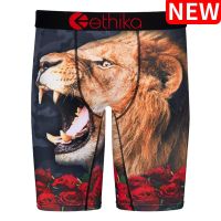 zhcth Ethika  Hot Colorful Ethika Underpants Breathable Male Short Pants Spandex Animal Cartoon Boxers Mens Underwear