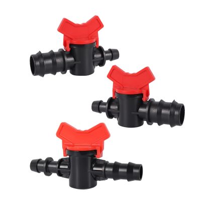 ；【‘； 16/20/25Mm PE PVC Hose Barbed Water Control Valve Garden Drip Irrigation Switching Valve Flow Control Shutoff Switch Fitting