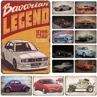 Lupeishop Vintage รถโลหะดีบุกป้าย Retro ดีบุกภาพวาดแข่งรถโปสเตอร์ Wall Art Decor สำหรับ Home Bar โรงรถแผ่นตกแต่ง