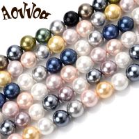 ✳☼❖ Natural Freshwater Shell Pearls Beads Round Loose Spacer Beads for Jewelry Making DIY Bracelet Necklace Accessories 4 6 8 10mm