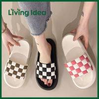 Living idea รองเท้าเเตะเเฟชั่น รองเท้าแตะแบบสวม นุ่มสบายเท้า สีสันสดใส