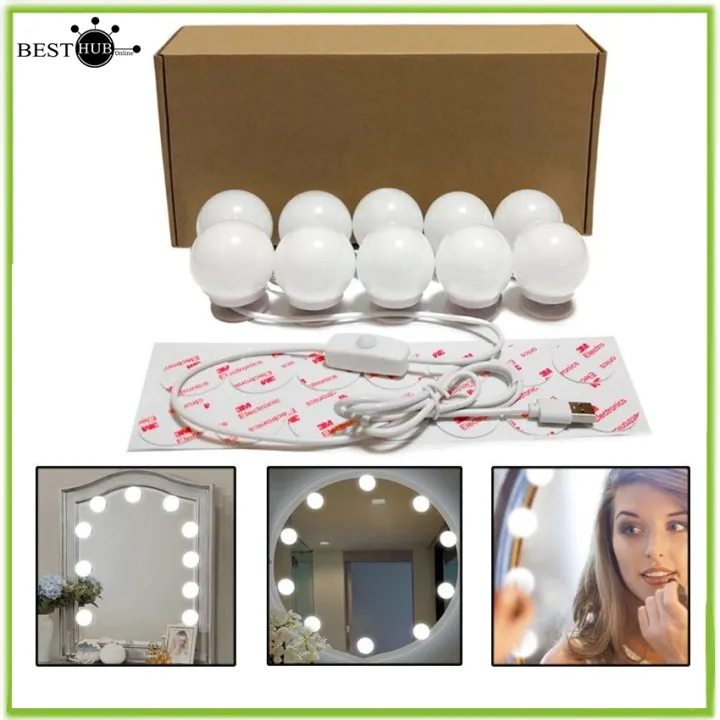 Vanity Mirror Light With 10 Bulbs, Best Led Bulbs For Makeup Vanity Mirror