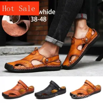 Mens covered store sandals