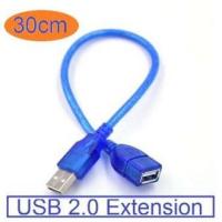 ??HOT!!ลดราคา?? Di shop สายต่อ เพิ่มความยาว สาย USB 2.0 ( USB2.0 Extension Cable) ยาว 30cm สีฟ้า หัวหุ้ม PVC กันไฟดูด ##ที่ชาร์จ แท็บเล็ต ไร้สาย เสียง หูฟัง เคส Airpodss ลำโพง Wireless Bluetooth โทรศัพท์ USB ปลั๊ก เมาท์ HDMI สายคอมพิวเตอร์