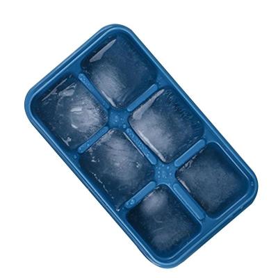 6 Big Ice Tray Mold Giant Large Food Grade Silicone Ice Cube Square Tray Mold DIY Ice Maker Ice Cube Tray 2023 Ice Maker Ice Cream Moulds