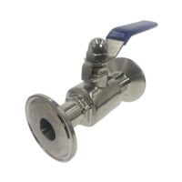 3/4" 19mm 304 Stainless Steel Sanitary Ball Valve  Tri Clamp Ferrule Type For Homebrew Diary Product Plumbing Valves