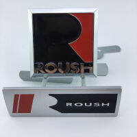 ปุ่มโลหะ3มิติตะแกรงหน้าหม้อรถยนต์โลโก้ Ford Mustang Roush พร้อมสลักเกลียวดัดแปลงรถ