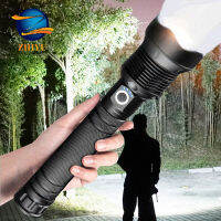 ZHIYU Powerful LED Flashlights XHP 70 50 Super Bright Flash Lights USB Rechargeable Zoom Tactical Torch Camping Searching Lamp