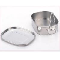 Loviver Stainless Steel Lunch Box Single / Double Layer Food Container Mess Tin