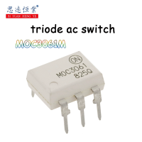 10ชิ้น MOC3061บน MOC3061M ออปติคอล DIP-6นำเข้าต้นฉบับ-Thyristor สองขั้วสามทิศทาง