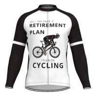 2023ฤดูร้อน/ฤดูใบไม้ร่วงเสื้อแขนยาวBreathable Mens Cycling Jerseyเสื้อผ้าMountainกลางแจ้งTriathlonสวมใส่ตลกเสื้อผ้าจักรยาน