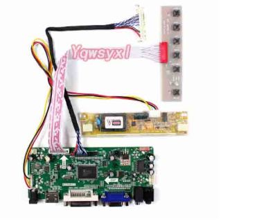 2021Yqwsyxl Control Board Monitor Kit for M185XW01 V8 V.8 M185XW01 V0 V.0 HDMI + DVI + VGA LCD LED screen Controller Board Driver