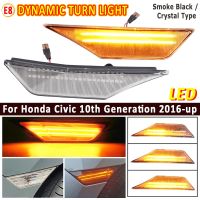 Dynamic Flowing Blinker LED Turn Signal Side Marker Light For Honda Civic 10th Gen Sedan Coupe Hatchback 2016 2017 2018