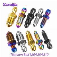 ◑ Yaruijia Titanium Bolts M6/M8/M10 Pitch 1.0 /1.25 Caliper Bleed Nipple for Brembo Ducati BMW KTM Aprilia Single