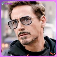 XIHONEY แฟชั่น สแควร์ กรอบโลหะ แว่นตากันแดดไอรอนแมน แว่นตากันแดด Tony Stark แว่นตากันแดดสไปเดอร์แมน แว่นตาสำหรับผู้ชายผู้หญิง