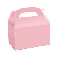 48 Pack White Treat Gable Party Favor Boxes Paper Gift Boxes for Birthday Party Shower 6x3.5x3.5 Inches