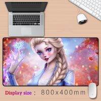 Disney Cartoon Frozen Elsa Printing XXL Mouse Pad Gamer Accessory Hot Large Desk Pads Computer Lock Edge Keyboard Non-slip Mat