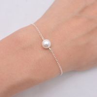 Delysia King Womens Single Pearl Bridesmaid Bracelet Girl Gift Party Simplicity Trendy Jewellery