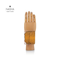 [  NASHA MADE IN MARS ] Watch Exotic | Amber กระเป๋าข้อมือหนังงูสีเหลือง