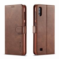 ✠✹ Cover Case For Samsung Galaxy A10 Cases Luxury Business Magnetic Flip Plain Wallet Stand Phone Bags For Samsung M10 A 10 Coque