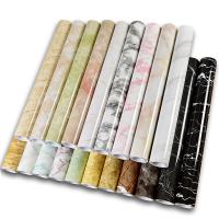 40cm Width Proof Wallpapers Vinyl Marble Adhesive Continuous Wall Stickers Sticker