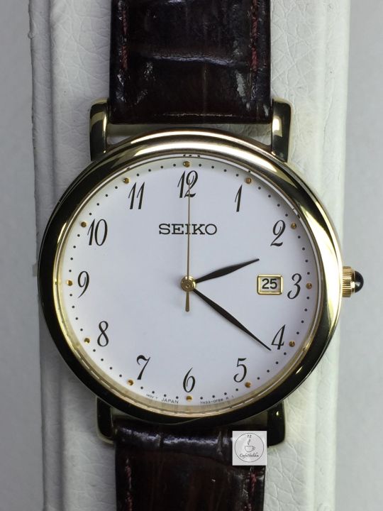 นาฬิกาข้อมือ-ไซโก้-seiko-mens-watch-รุ่น-skk648p1-ตัวเรือนทอง-สายหนัง-กระจกกันรอย-รับประกันของแท้-100-เปอร์เซนต์-โดย-cafenalika