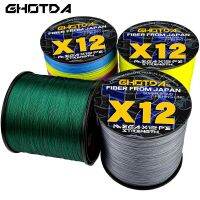 Ghotda 300M100M 12 Strands Multifilament PE Braided Fishing Line 25-120LB Super Strong Japanese Fishing Line Fishing Lines