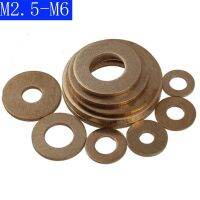 M2.5 M3 M4 M5 M6 Brass Flat Washers To Fit Metric Bolts Screws GB97 Copper