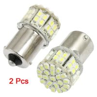 2 Pcs BA15S 1156 1141 Car Tail Brake Turn Light LED Bulbs 50-1210 SMD 12V White