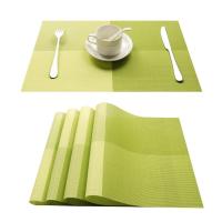 Topfinle Christmas PVC Plastic Placemats for Dining table mat set Linens place mat in Kitchen Tableware Pad Coffee Tea Place Mat