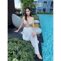 YAI ชุดว่ายน้ำทูพีช lemon_bikini123 ขาว งานตัดเย็บในไทย  Set ชุดว่ายน้ำเอวสูง มาพร้อมกระโปรงอ ชุดว่ายน้ำวันพีช  บิกินี่