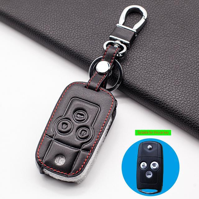 leather-key-fob-case-cover-for-honda-accord-civic-pilot-crv-for-acura-spiral-3button-flip-remote-keyless-accessories-shell