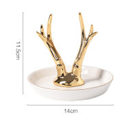Nordic Decoration Home Decor Animal Rabbit Wedding Dish Ceramic Dish Tray Ceramic Ring Holder Jewelry Plate Decorative Ring Dish