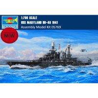 ชุดหุ่นประกอบพลาสติกสำหรับทรัมมิเตอร์05769 1/700 USS Maryland -46 1941เรือรบ