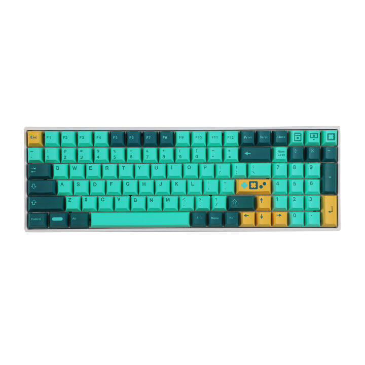 YMDK Retrocast Dye Sub 136 Keys Keycaps PBT Cherry Profile Key caps For ...