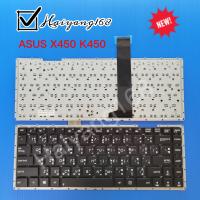 Keyboard คีย์บอร์ด ASUS X450 K450 X450C X450V K450C K450L P450 P450L A450 A450C A450V F401U F401A F450 สายแพร์ยาว ภาษาไทย-อังกฤษ