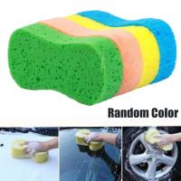 【CW】 1Pc Car Sponge Block Motorcycle Cleaning Supplies Large Size Dusting Color