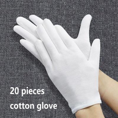 20 PCS Durable Thick Gardening Cleaning Usual Work Housework hand protector S L XL White Garden Genie Guantes Cotton Glove Safety Gloves