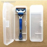 ♙ Men Universal Shaver Storage Box Handle Box Full Transparent Plastic Case Razor Boxs Eco-Friendly PP Shaving Box high Quality